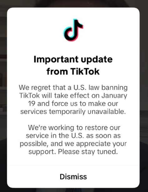 TikTok通知美用户将暂停服务 先关个一天让用户感受一下，挺好，硬刚！本来只是