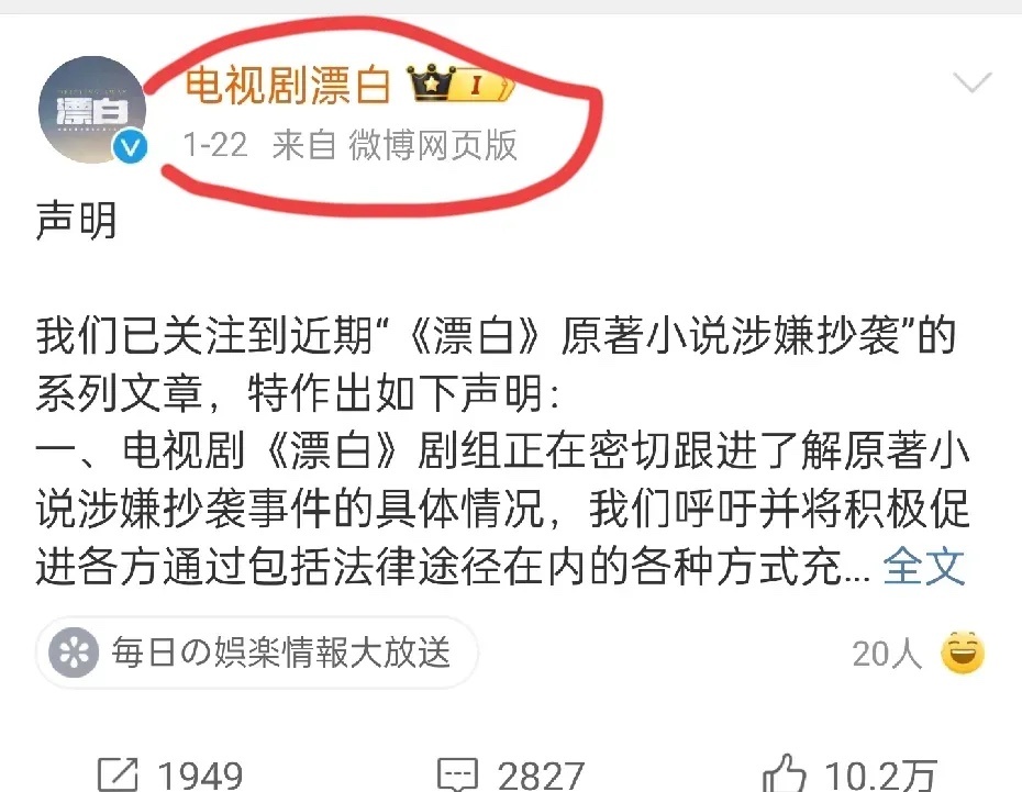 《漂白》官博22号后就停止更，抖也停在了22号，更新了也是被骂。演员基本上停止了