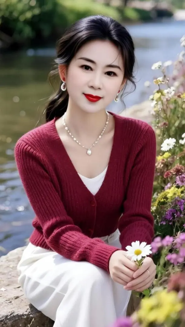 AI河畔花漾照 随变ai随便玩