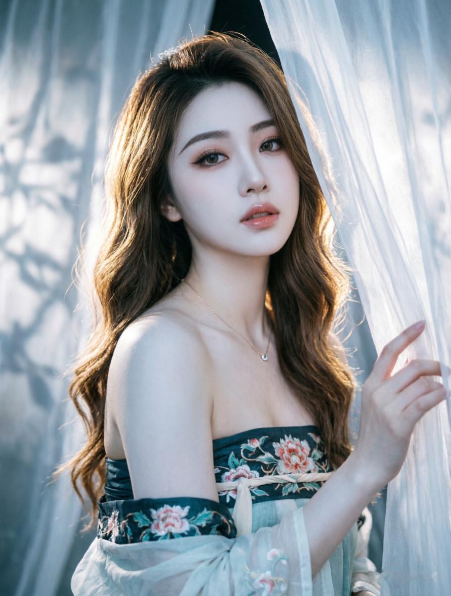 梦幻少女，轻纱飘逸，唯美如画