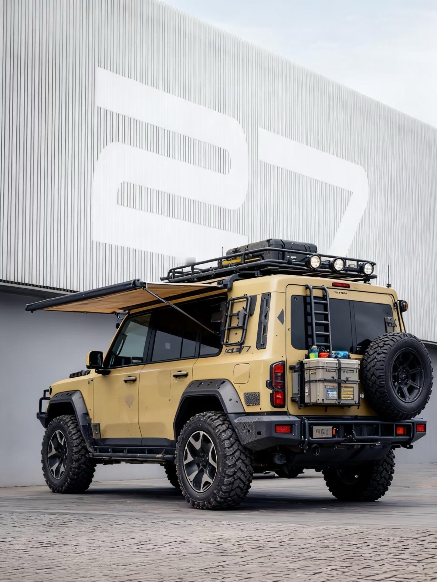 iCAR V27目前的一个改装AI参考图，必须往硬派外观上走，也必须得配我啊，不