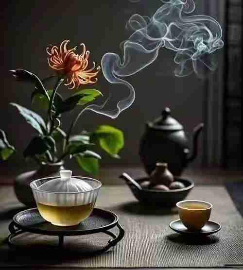 《茶道》
 
幽窗静室煮清汤，一缕轻烟绕菊香。
盏漾金波凝雅韵，壶藏岁月润闲肠。
