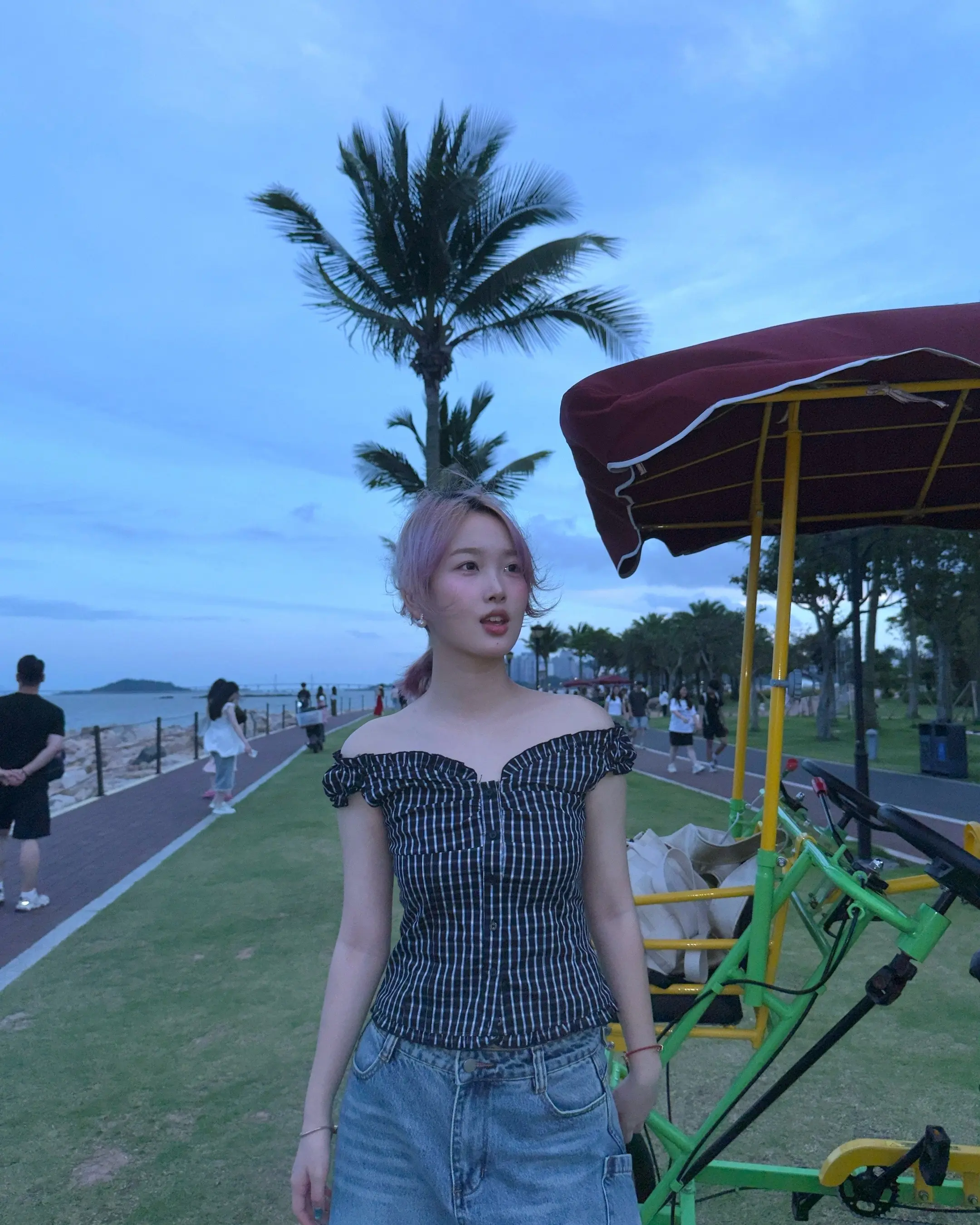 好久未去海边 但是没出太阳。