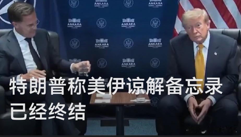 特朗普在北约峰会宣称美伊谅解备忘录“已终结”，美伊紧张局势急剧升级

   据外