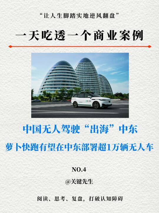 萝卜快跑进入中东，市场规模超10000辆