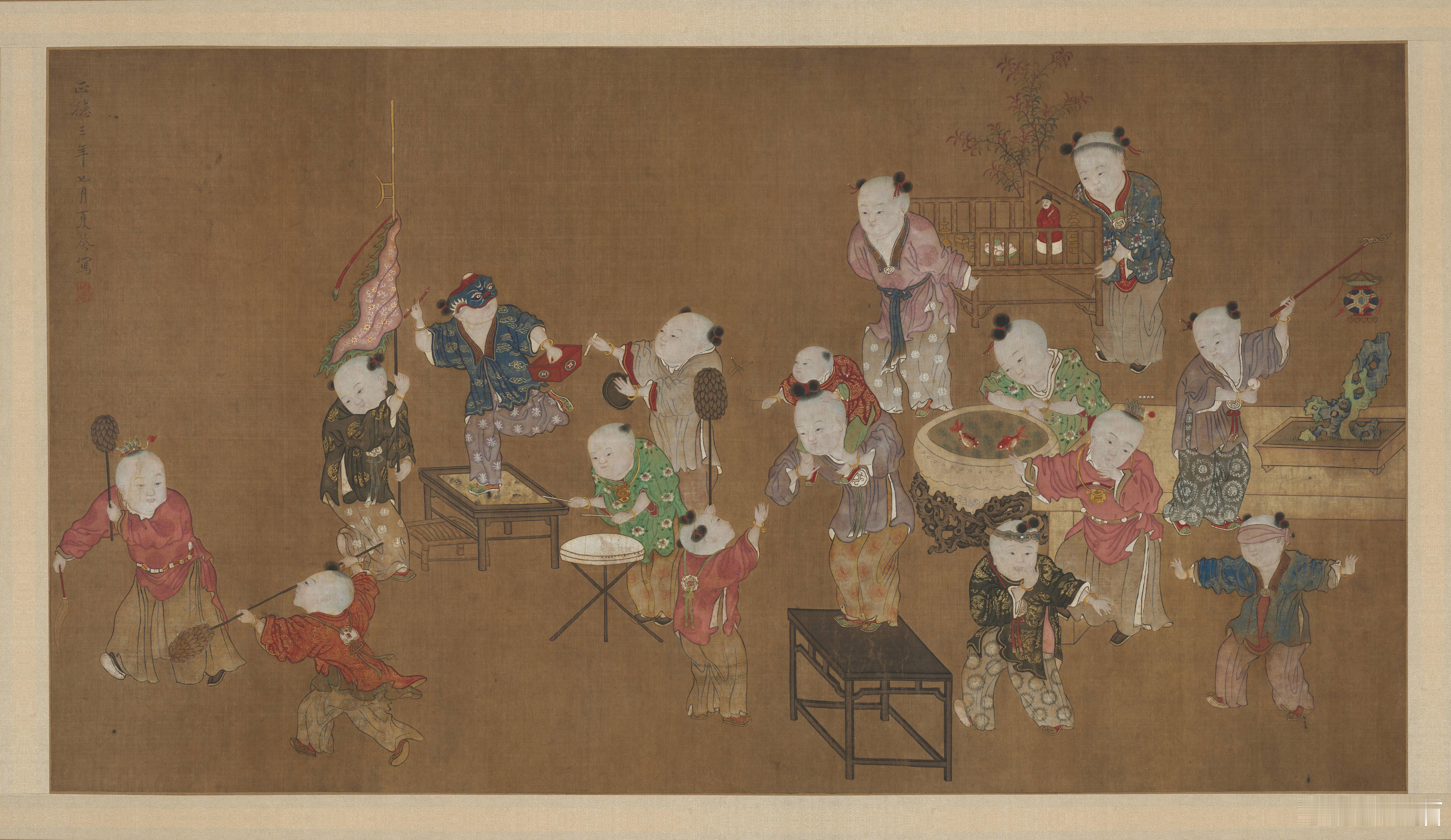 婴戏图，克利夫兰艺术博物馆 /藏#儿童节# ​​​
