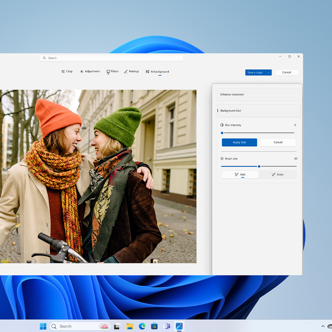 Windows 自带的图片功能已经支持背景虚化功能，各位不妨试试[神里绫人][神