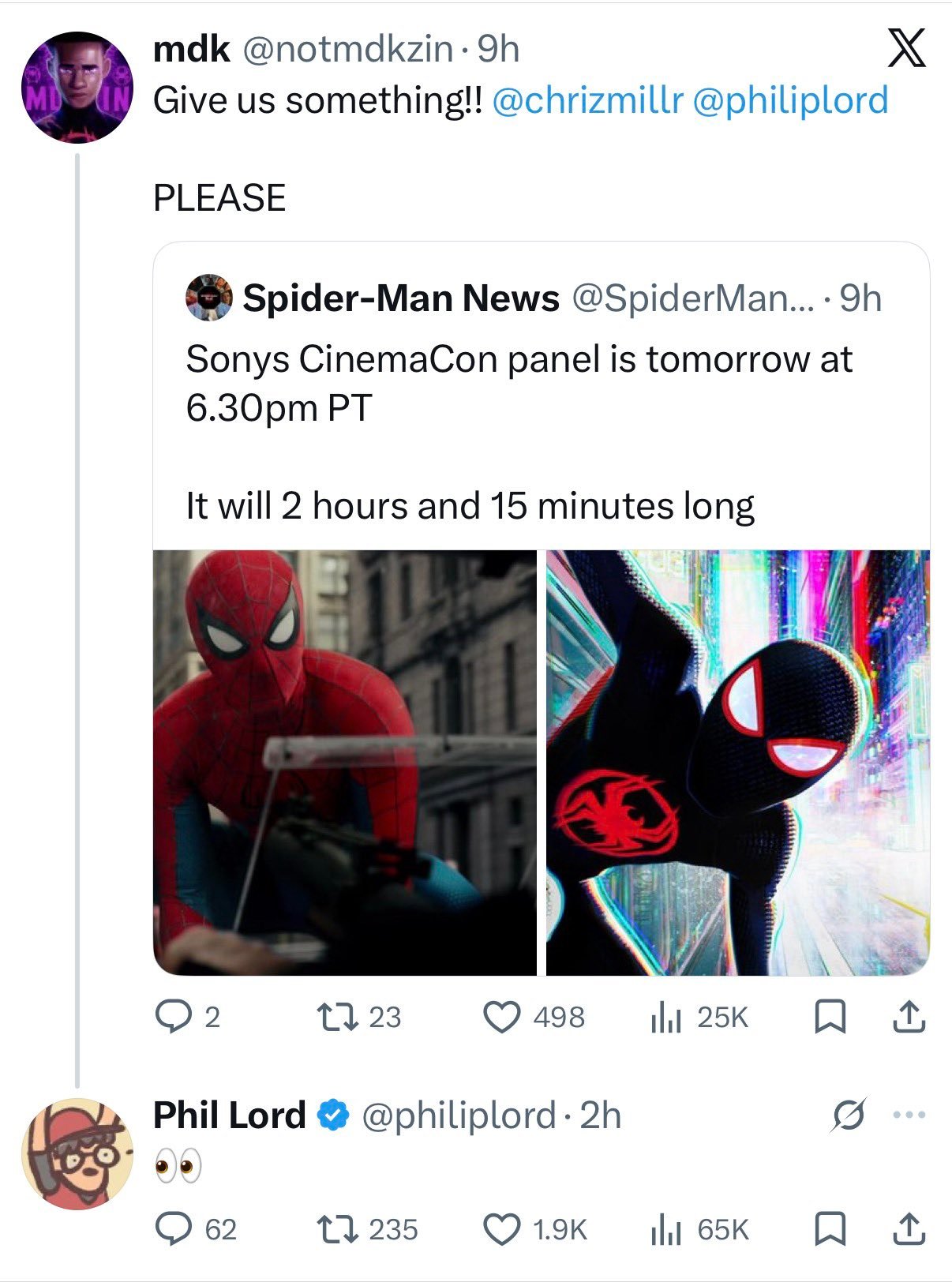 TNABO 《蜘蛛侠：超越宇宙》也将在本周CinemaCon推介会上爆点料并大概