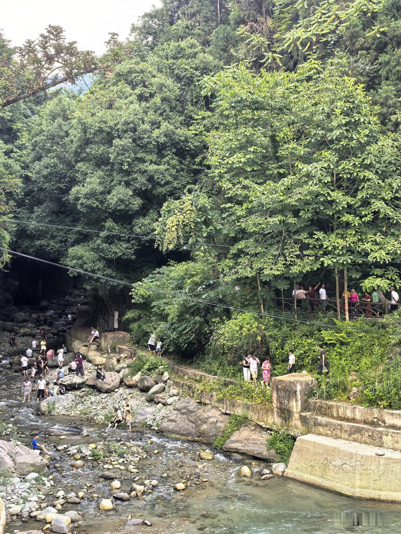 酷暑季节，三江纳凉，一副神仙样。