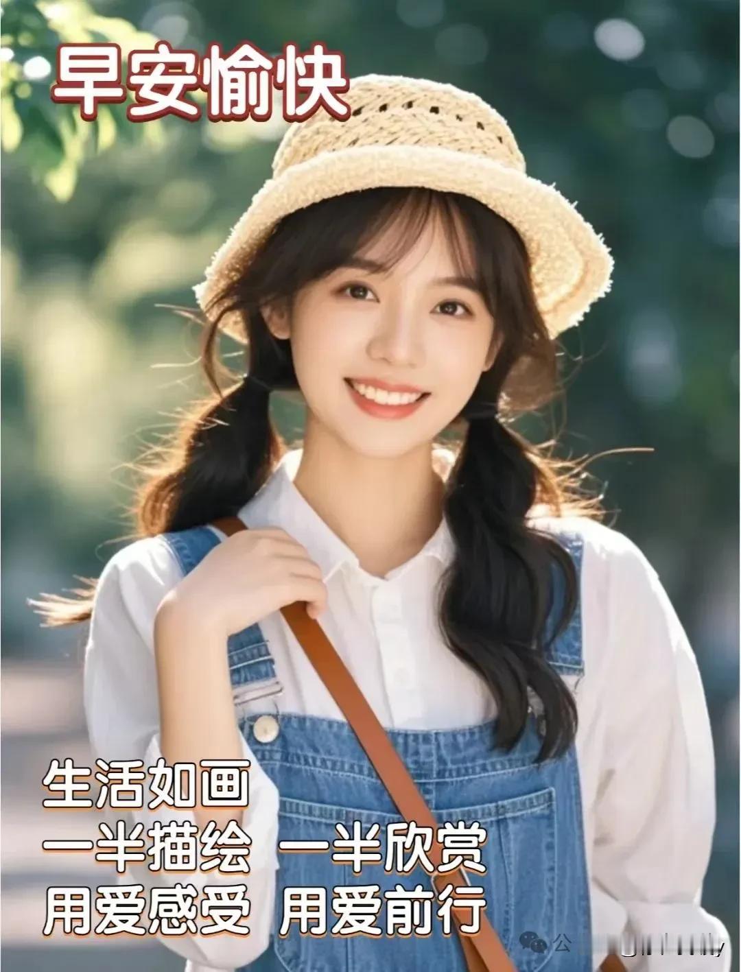 晨曦初露金鸡鸣，万物复苏盼春生。欢声笑语融晨雾，心中愉悦似花馨。
岁月如梭似水流