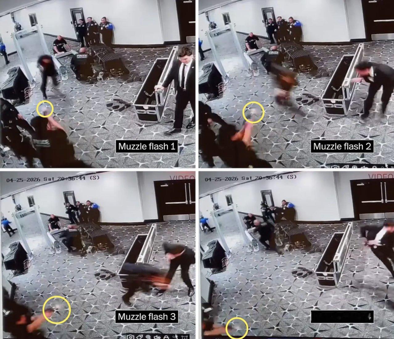 🔻《华盛顿邮报》对监控录像的审查发现，一名特勤局官员在科尔·艾伦冲向安检点时，