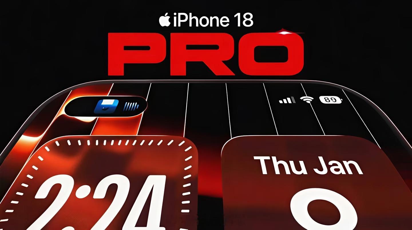 iPhone18Pro渲染视频曝光从视频里看，iPhone18 Pro改成了左置