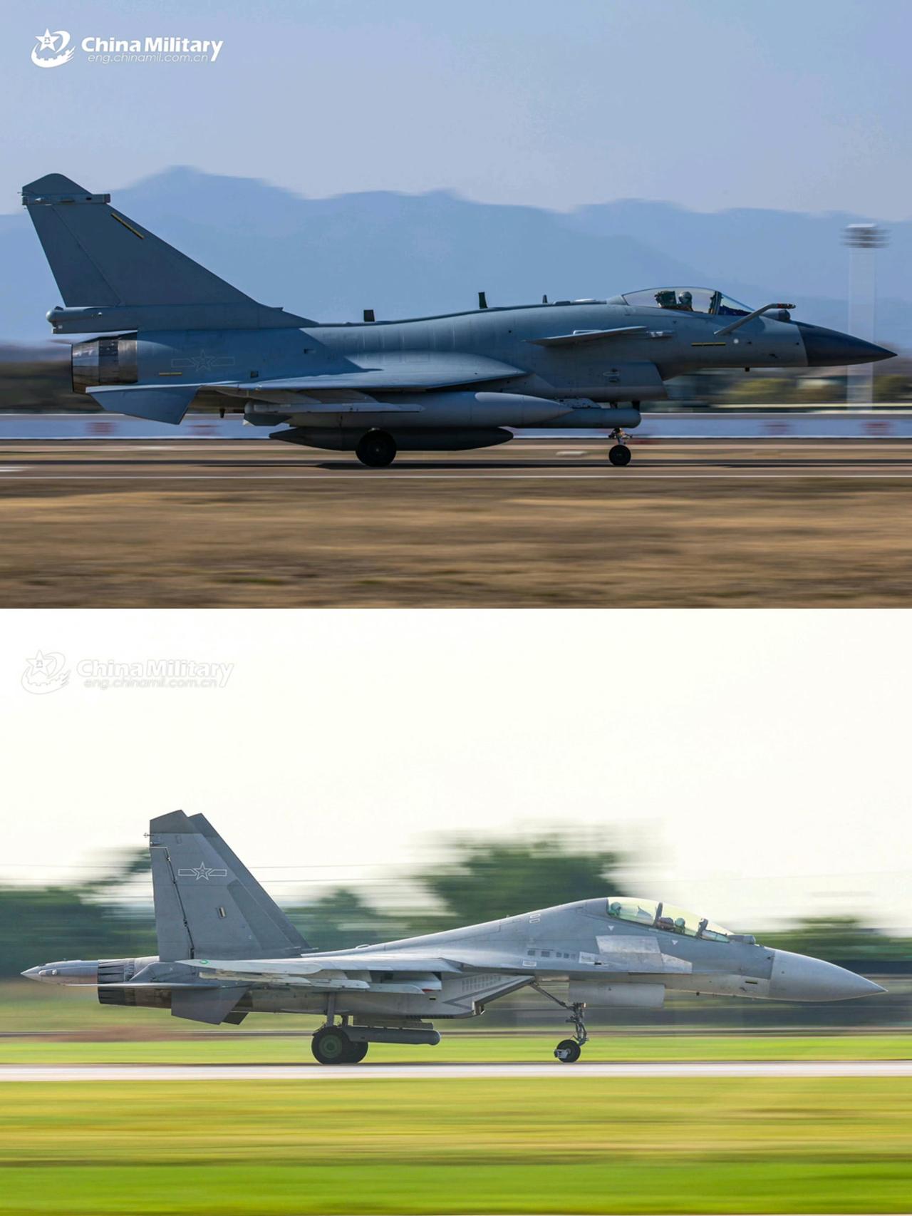 歼-10C/歼-16挂载昼夜瞄准吊舱