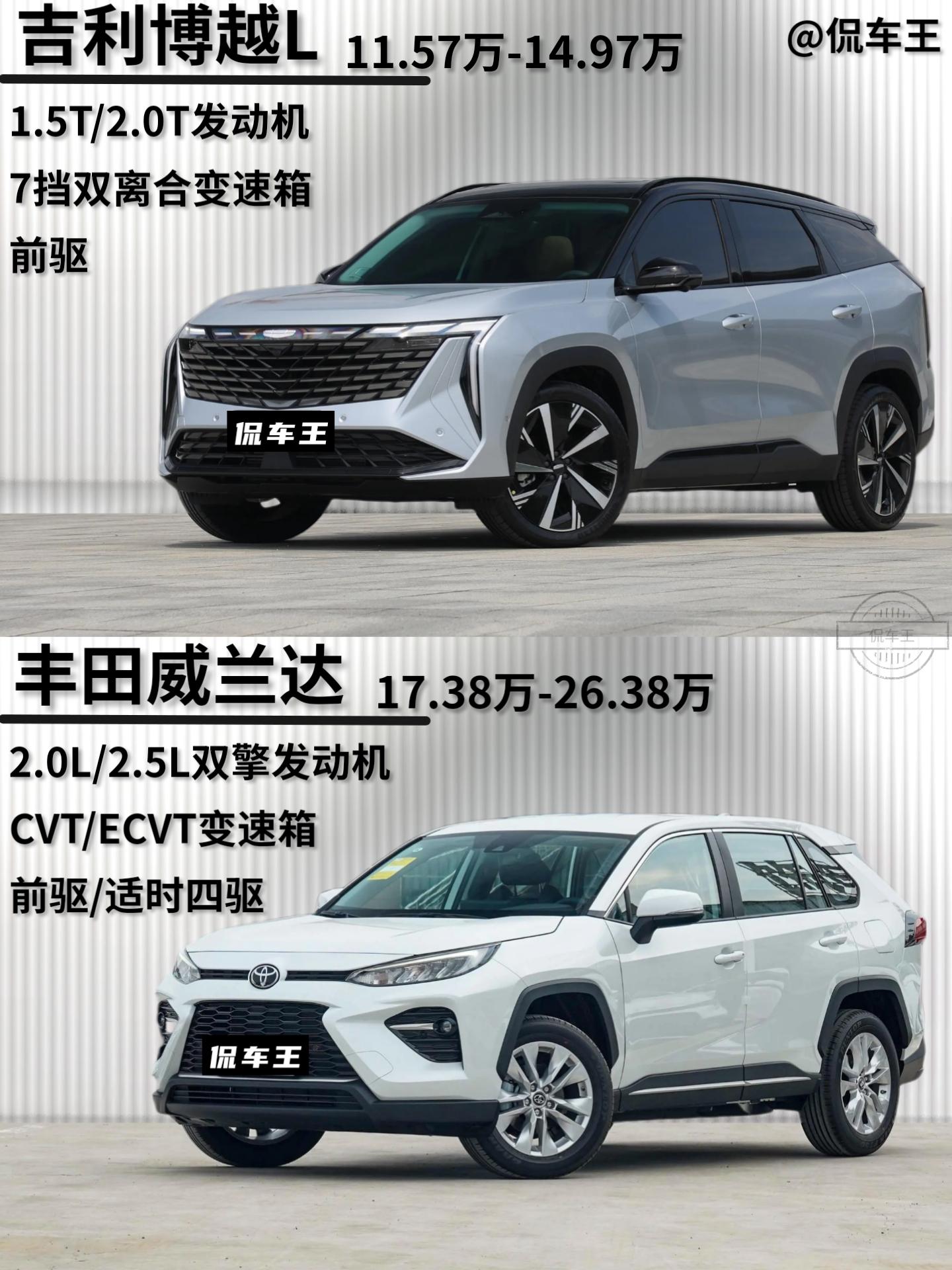 2024款吉利博越L正式发布。11.57万到14.97万，这动力配置空间还看丰田威兰达吗？
