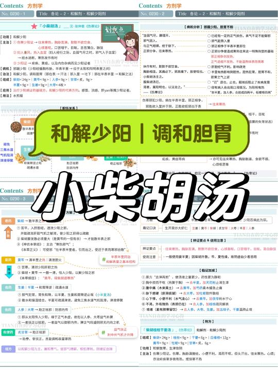 一起学第230篇｜方剂··小柴胡汤·重点方