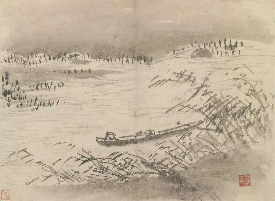 明 徐端本《杂画册》。徐端本（1438—1519），又明史忠，字廷直，金陵人，兼