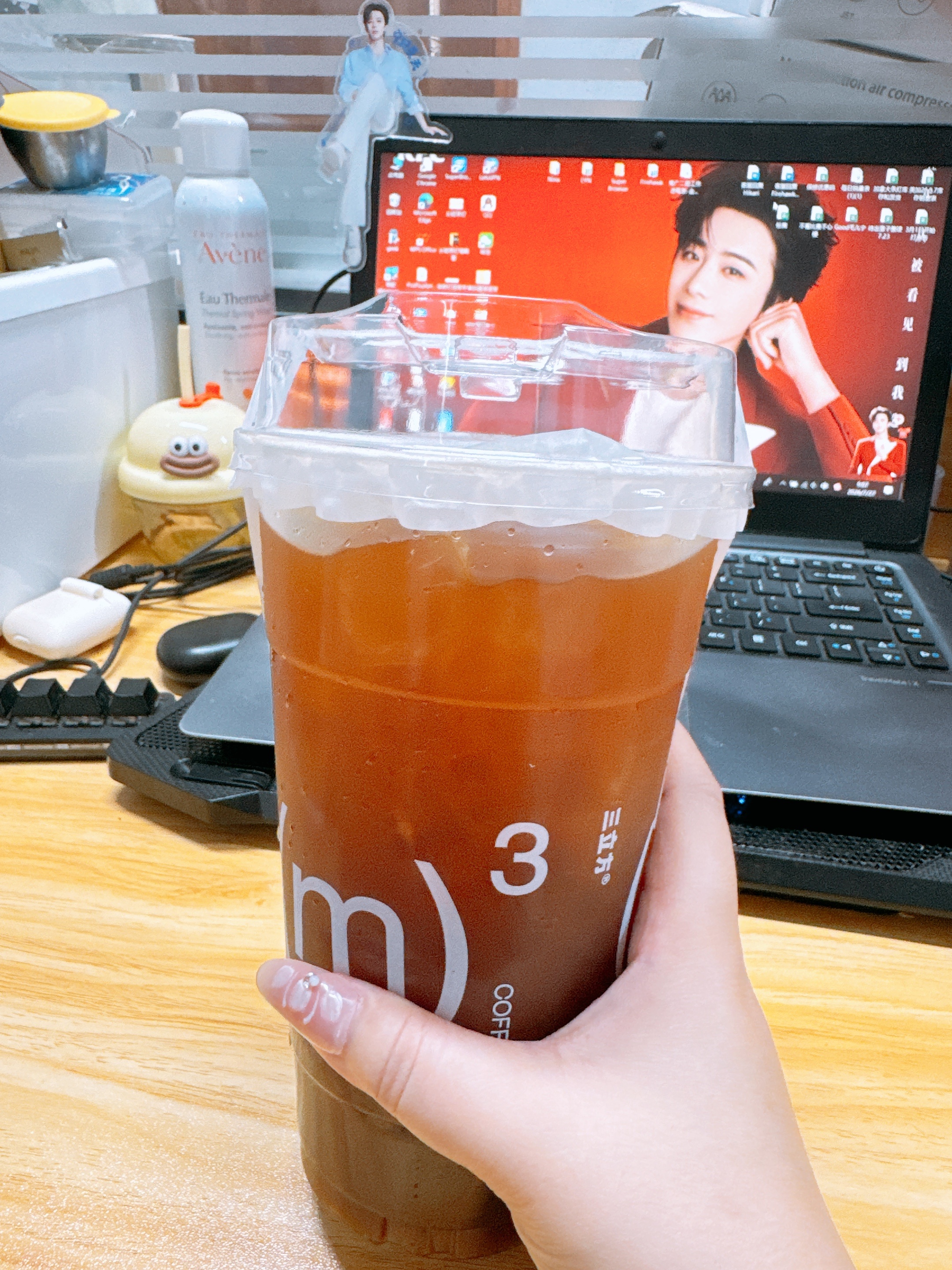 超大杯橙子美式。今天中午统一午餐肯德基套餐刘宇宁版