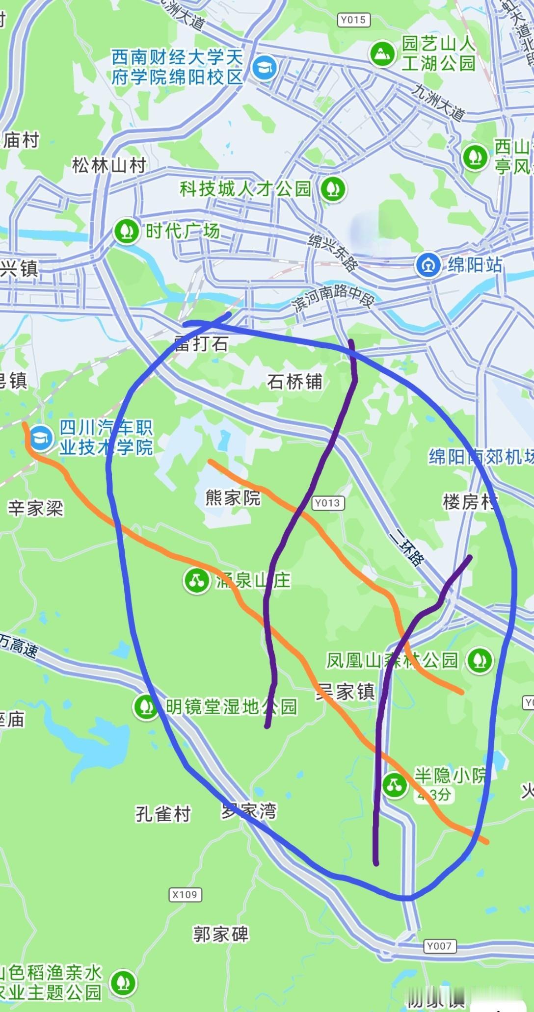 吴家的总体规划终于出来了，单就两纵两横的道路规划来说，简直是太超前啦，高铁大道和