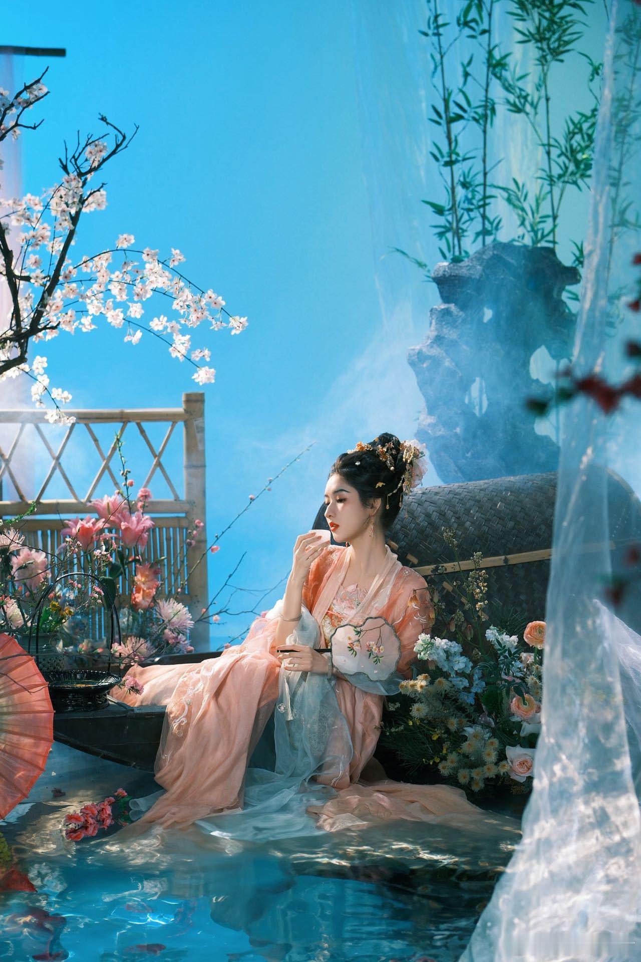 王玉雯新年古风仙子让王玉雯穿古装的人出来挨夸！！王玉雯北京卫视春晚古装造型一发布