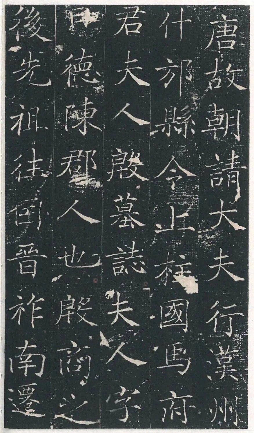 唐墓书法 | 唐故马府君夫人墓志 ​​​