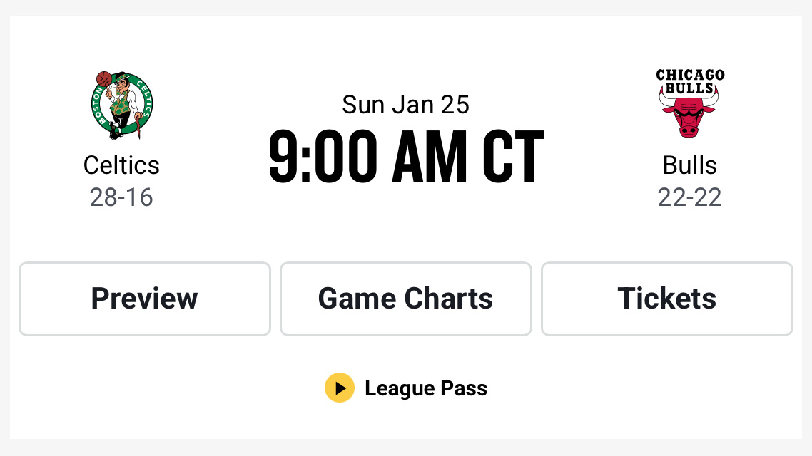 凯尔特人国度 直播预告 : 明早09:00【 2025-26赛季 】 NBA常规