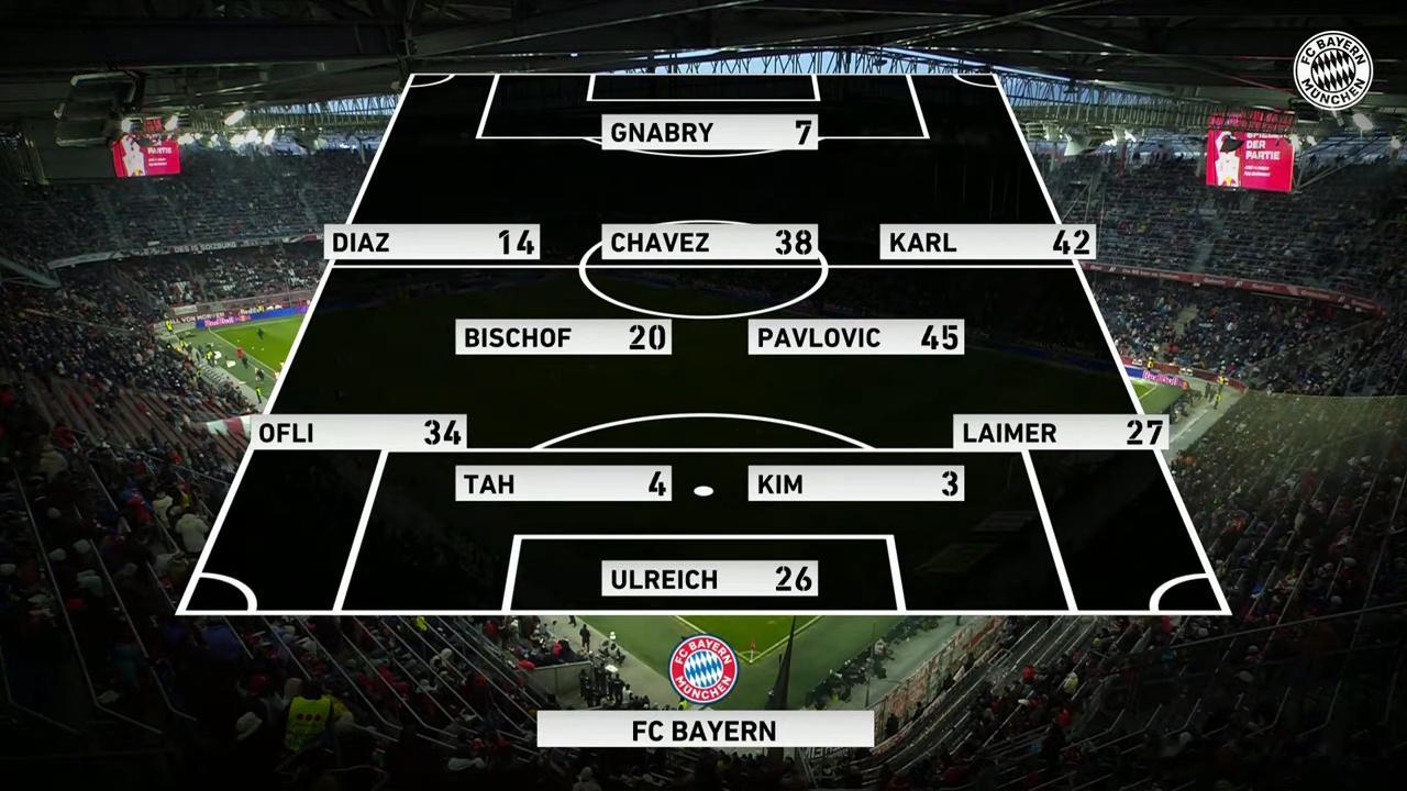 🚨🚨🚨拜仁下半場出場陣容，11人全換🔥 