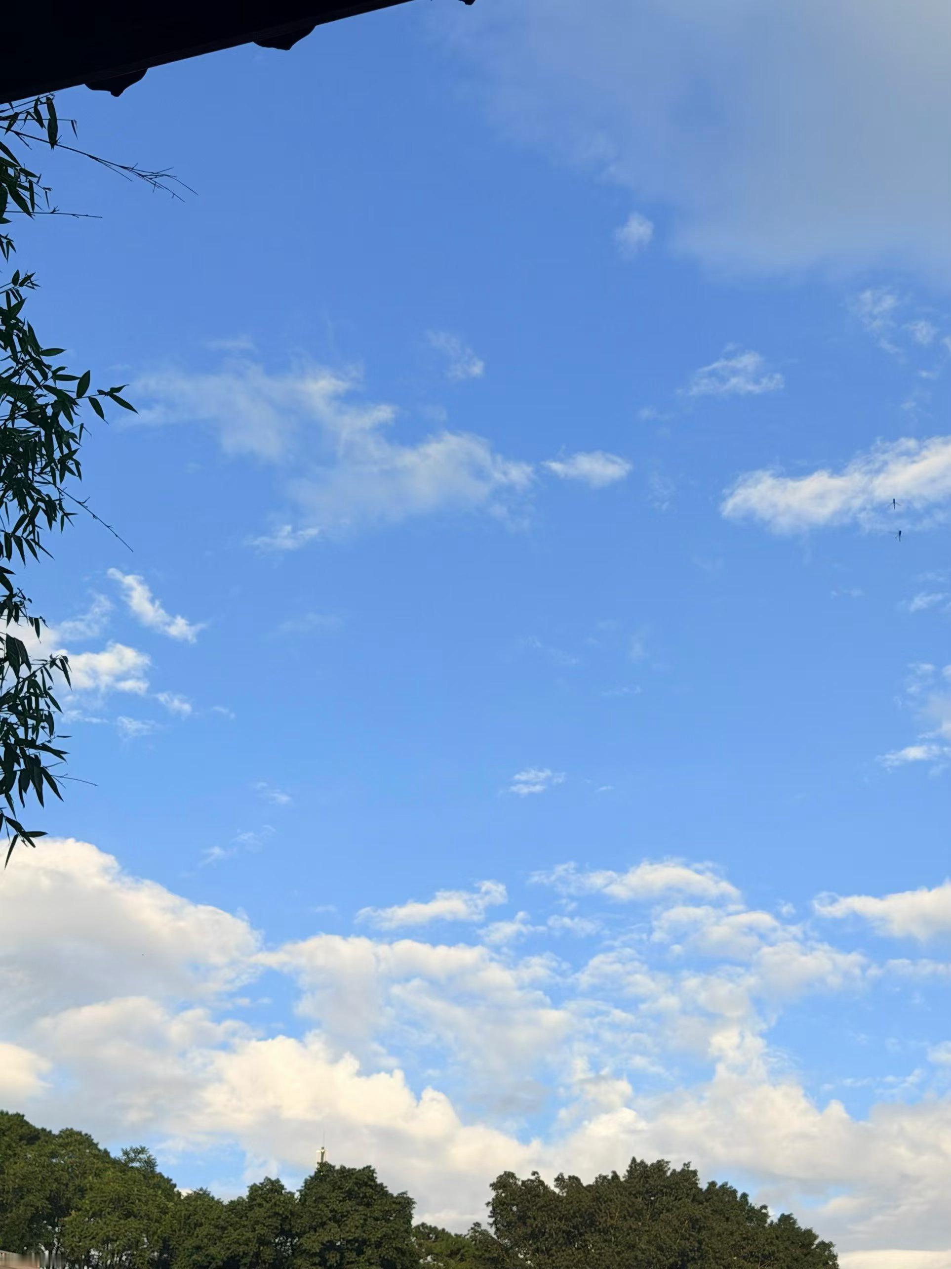 我们云南的天空不需要滤镜☁️今天开始好好做人了，减肥也要开始了，加油！！ ​​​