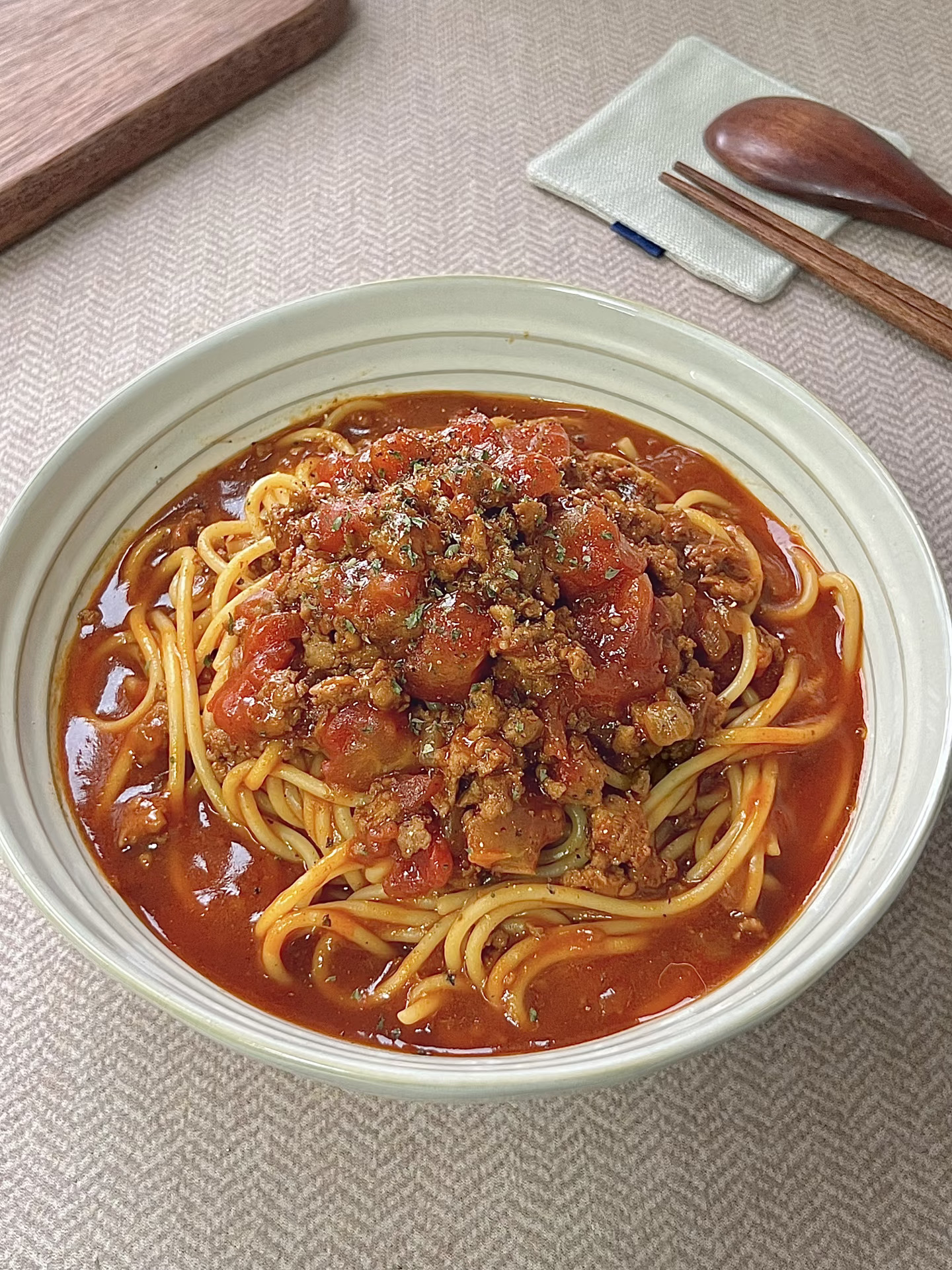意面这样做太太太好吃了🤤番茄肉酱浓郁🍅