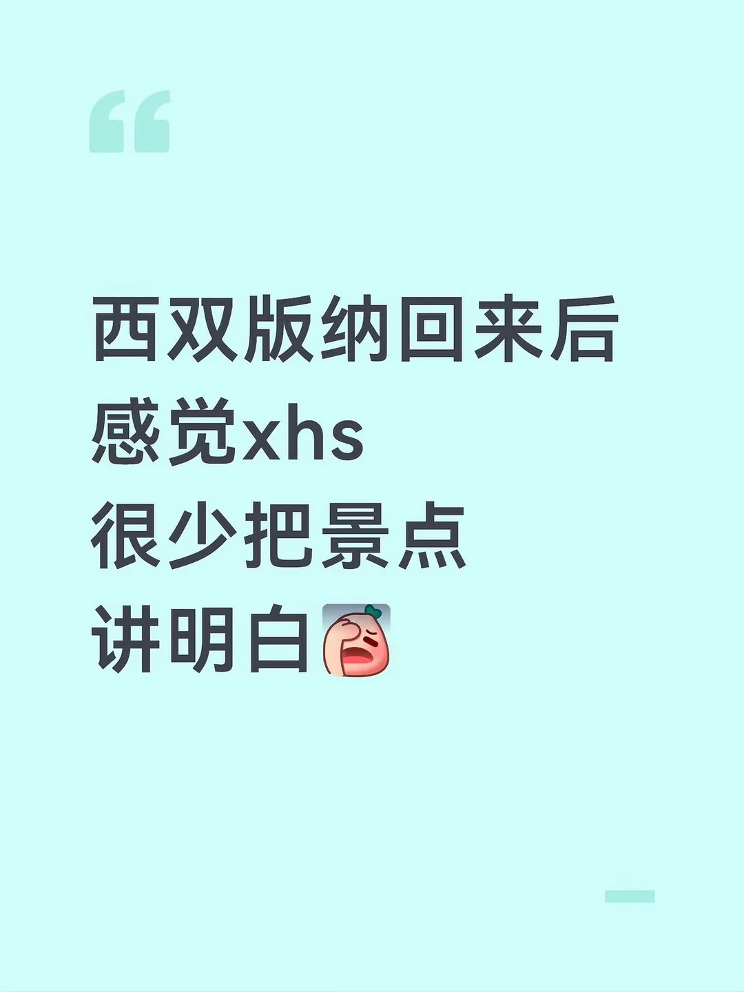 不想当冤种…西双版纳的景点到底值不值得去