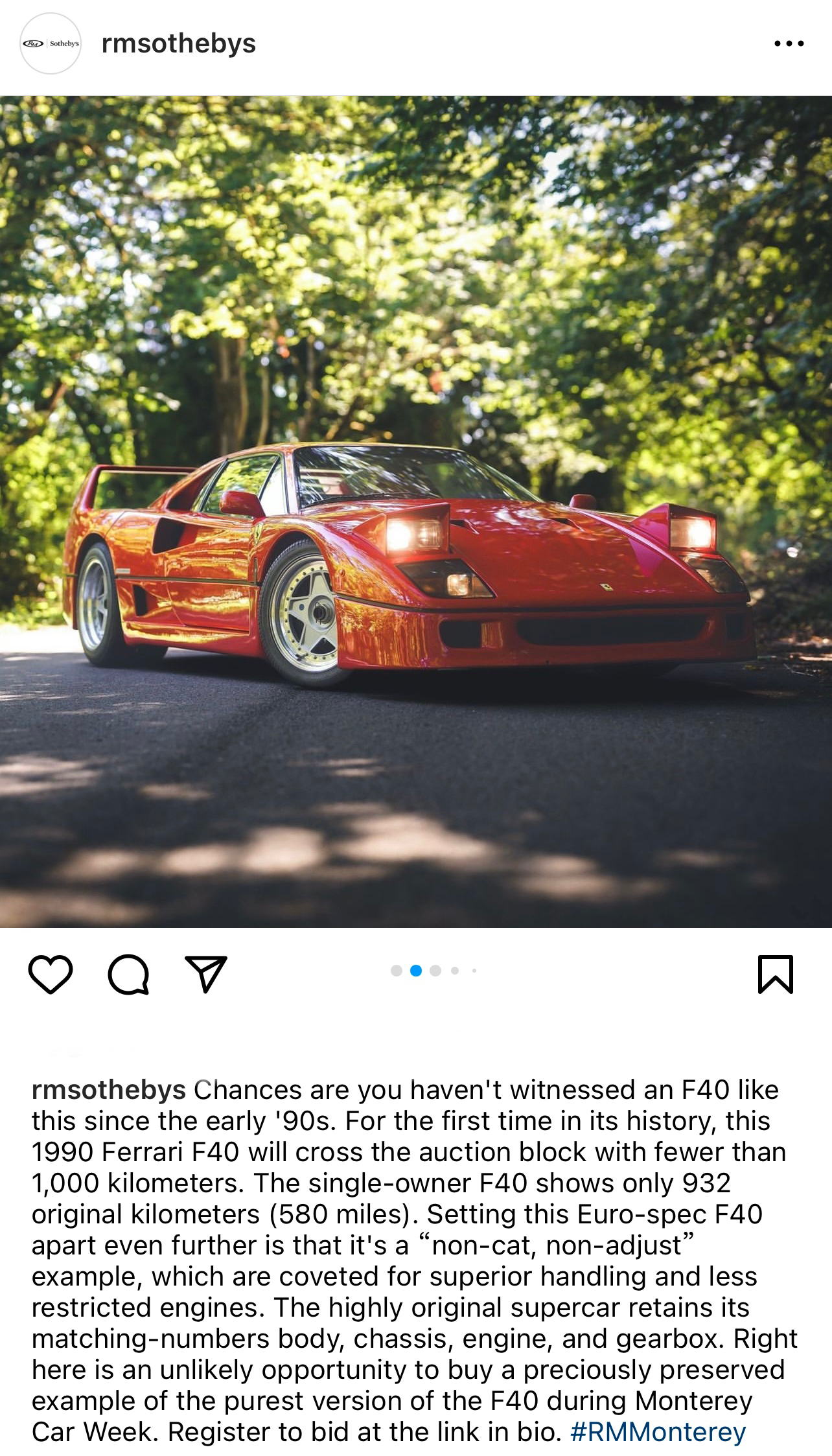 #shen车视界# 前两年经常看我科普的朋友，应该对F40的行情有印象——在短短