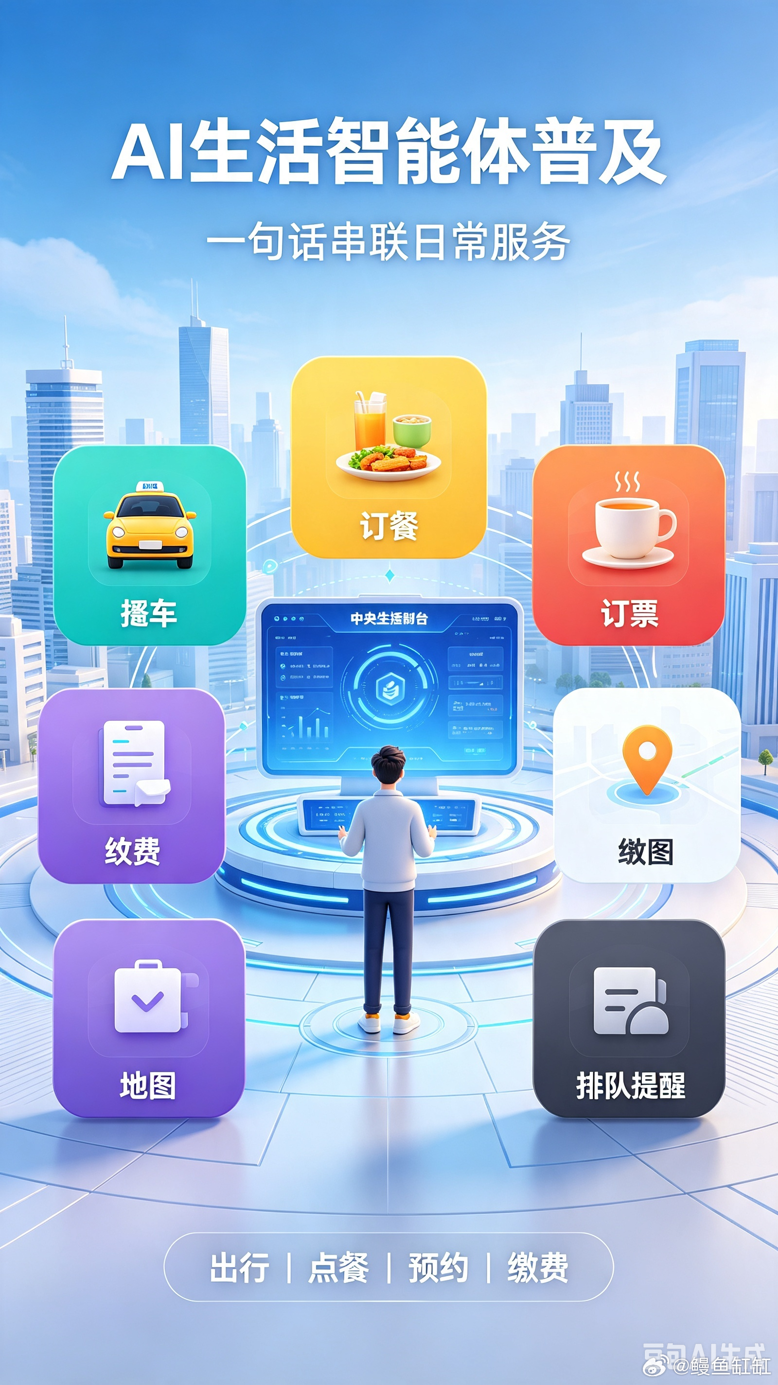 7月26日，腾讯最新生活类AI智能体正式全面开放大众使用，覆盖出行、点餐、订票、