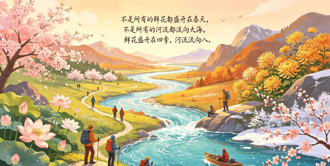心怀热爱，皆是风景
 
不是所有的鲜花都盛开在春天，不是所有的河流都流向大海。
