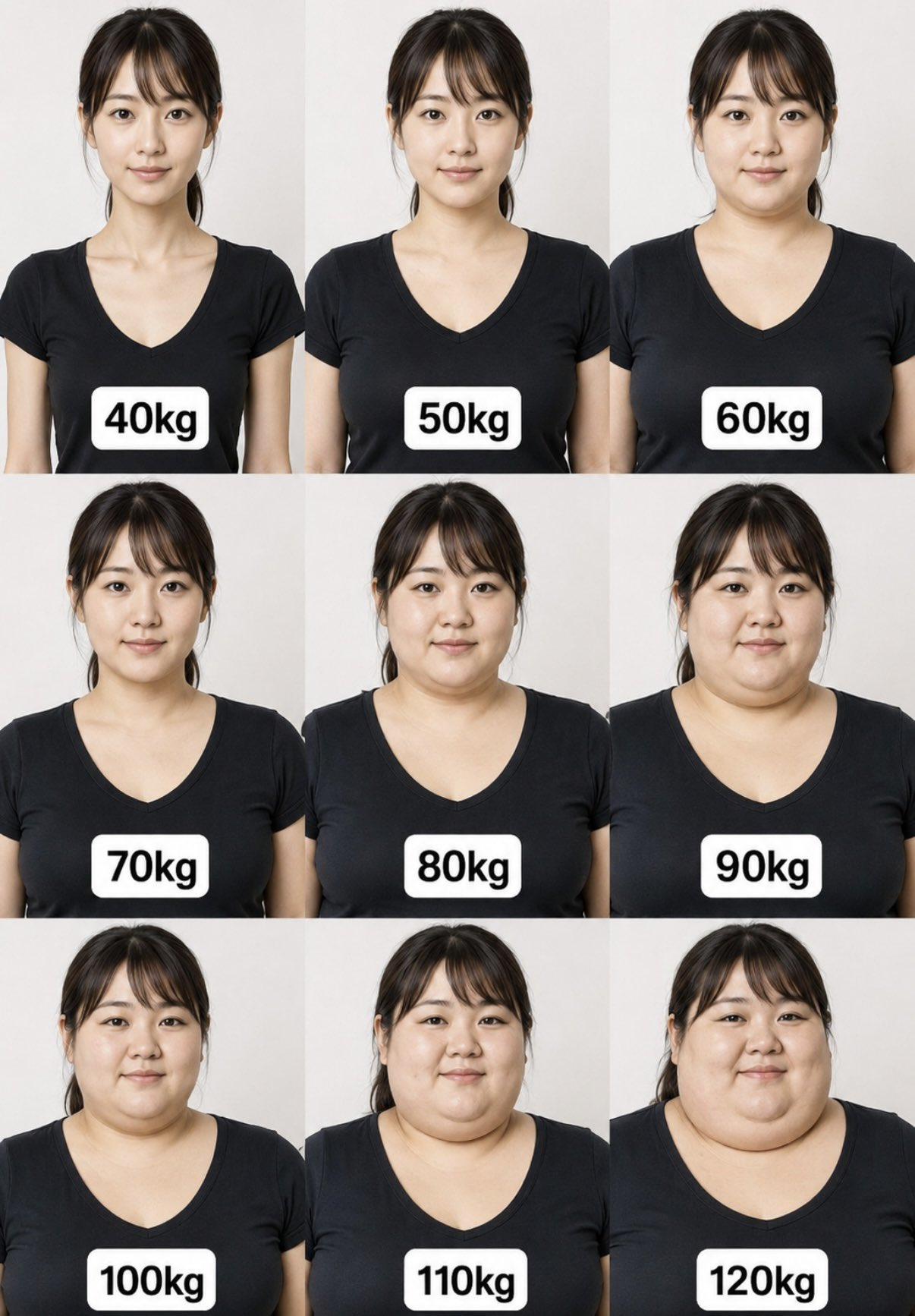 最终，从男人角度来看，女人的理想体重是多少？ 