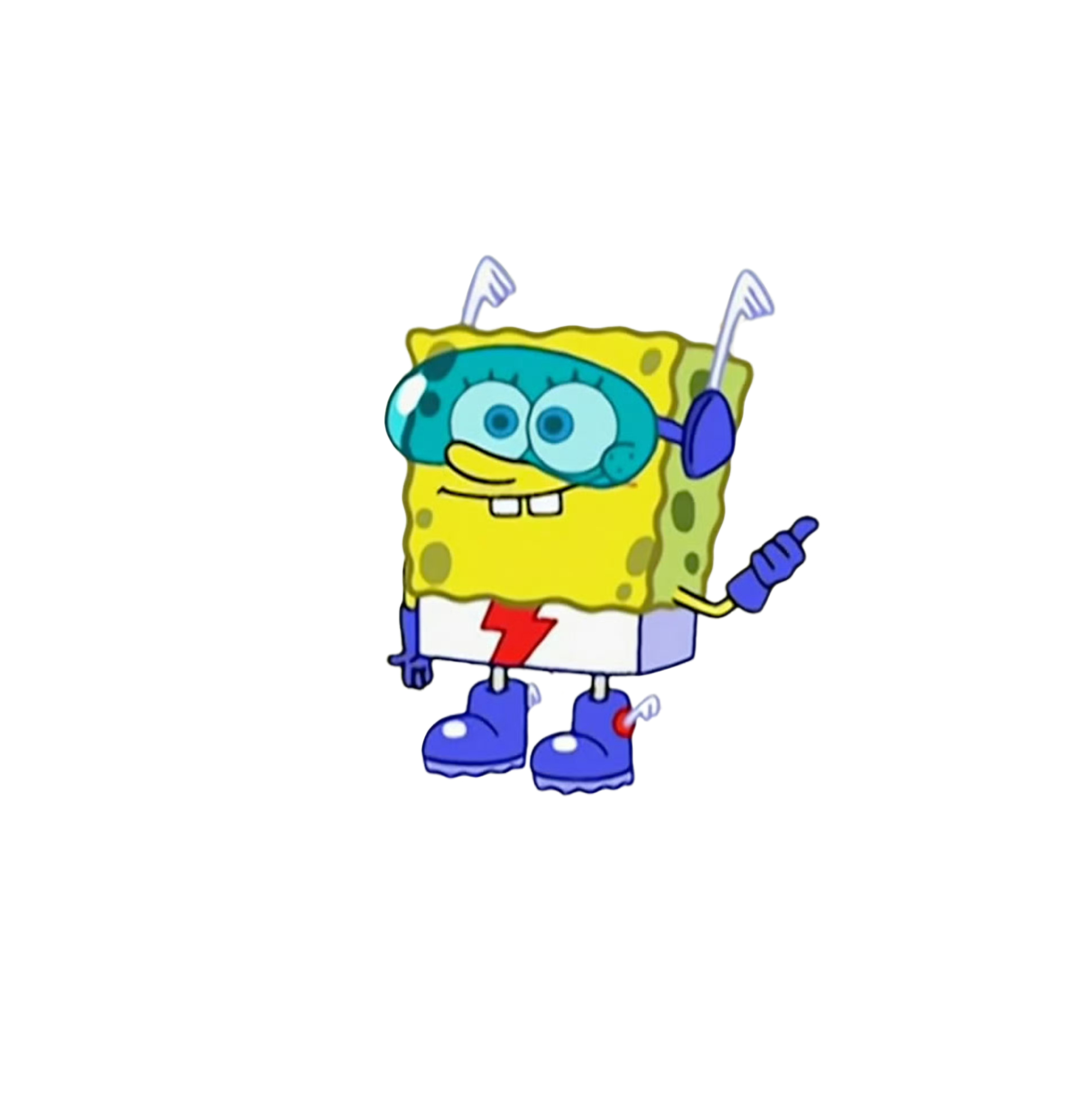 妙玩小组件 | 贴纸做了几个童年男神海绵宝宝的透明底贴纸透明底图放后面了（P2/