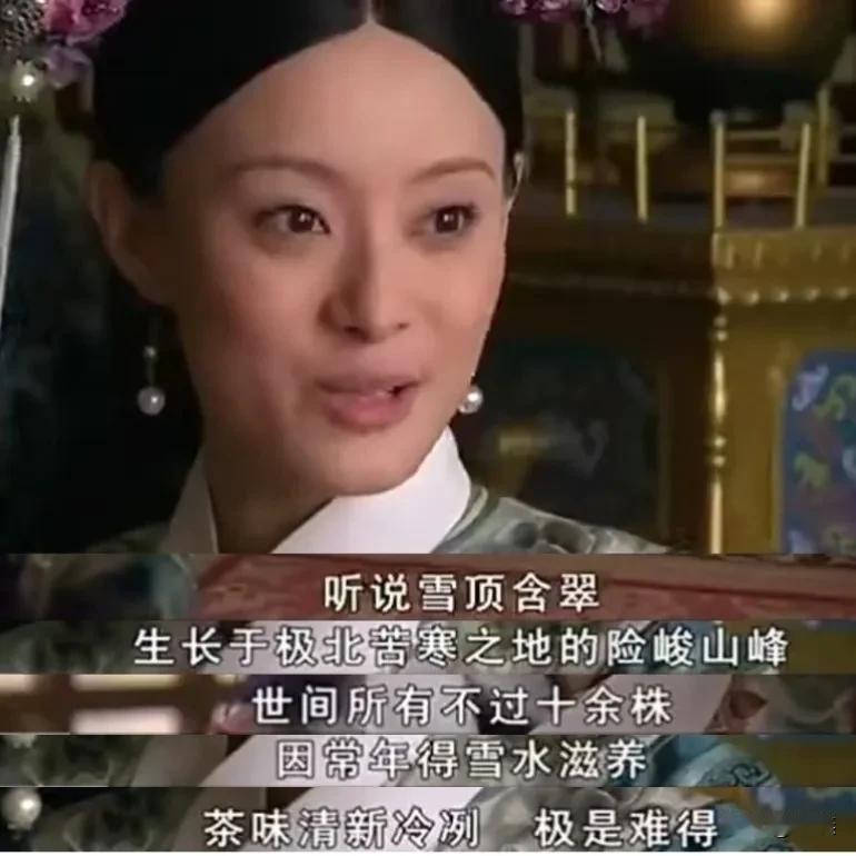 茶叶生长的北限是河南信阳，再往北的地方就算偶尔能种茶品质也很低劣。
甄嬛传里的雪