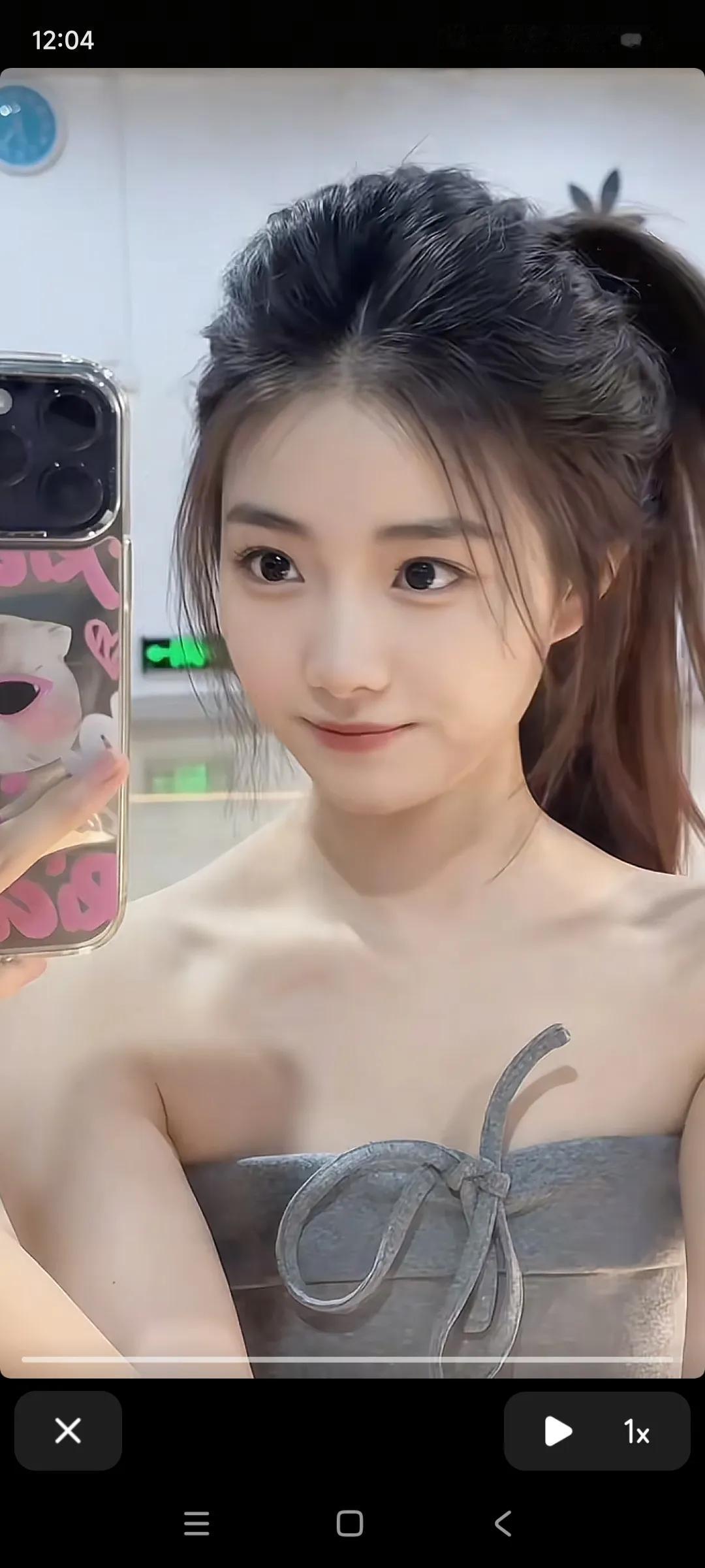 元气少女自拍，温柔又可爱！💖王德芙