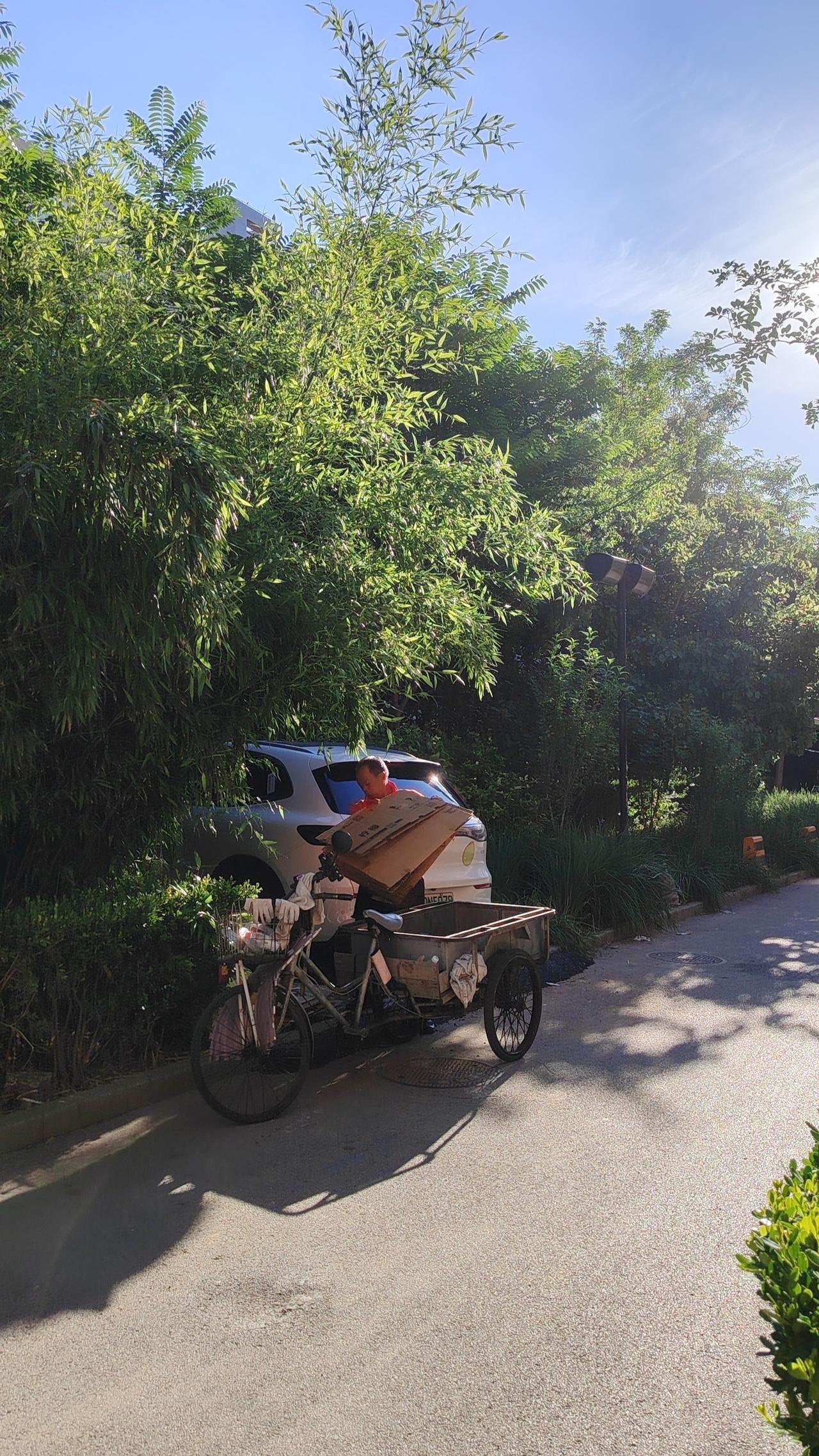 爱神与恶鬼同游人间，爱神赞叹百花烂漫、绿树浓荫，恶鬼却只看到花下刺、树中虫。内心
