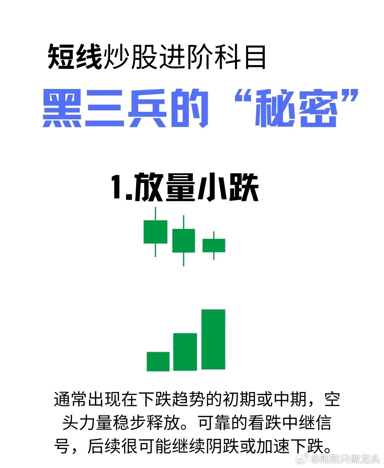 围绕短线炒股技术分析中的“黑三兵”形态展开，详细讲解了8种不同成交量与价格组合下