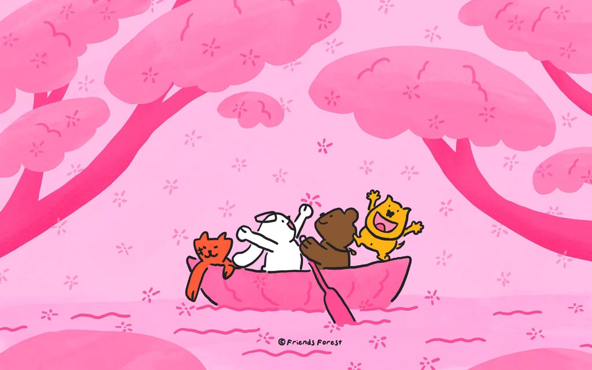 昨天淘到了一组很春天的火龙果配色壁纸