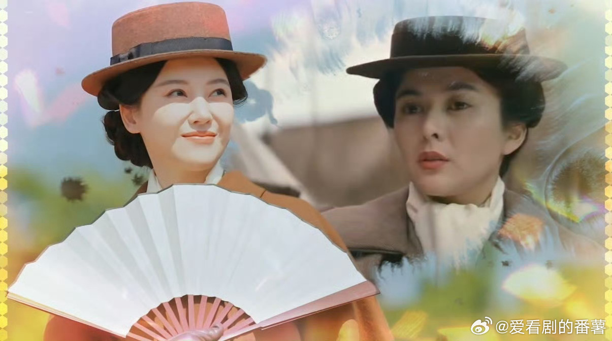 杨子姗复刻关之琳版十三姨棕色礼帽配套装，复刻得太有那味儿了，民国氛围感拉满，神韵