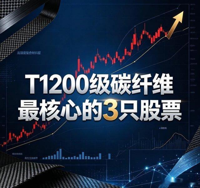 T1200级碳纤维最核心的3只股票：1. 中复神鹰 (688295)作为国内高性