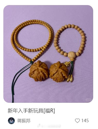 蒋振邦：新年入手新玩具 