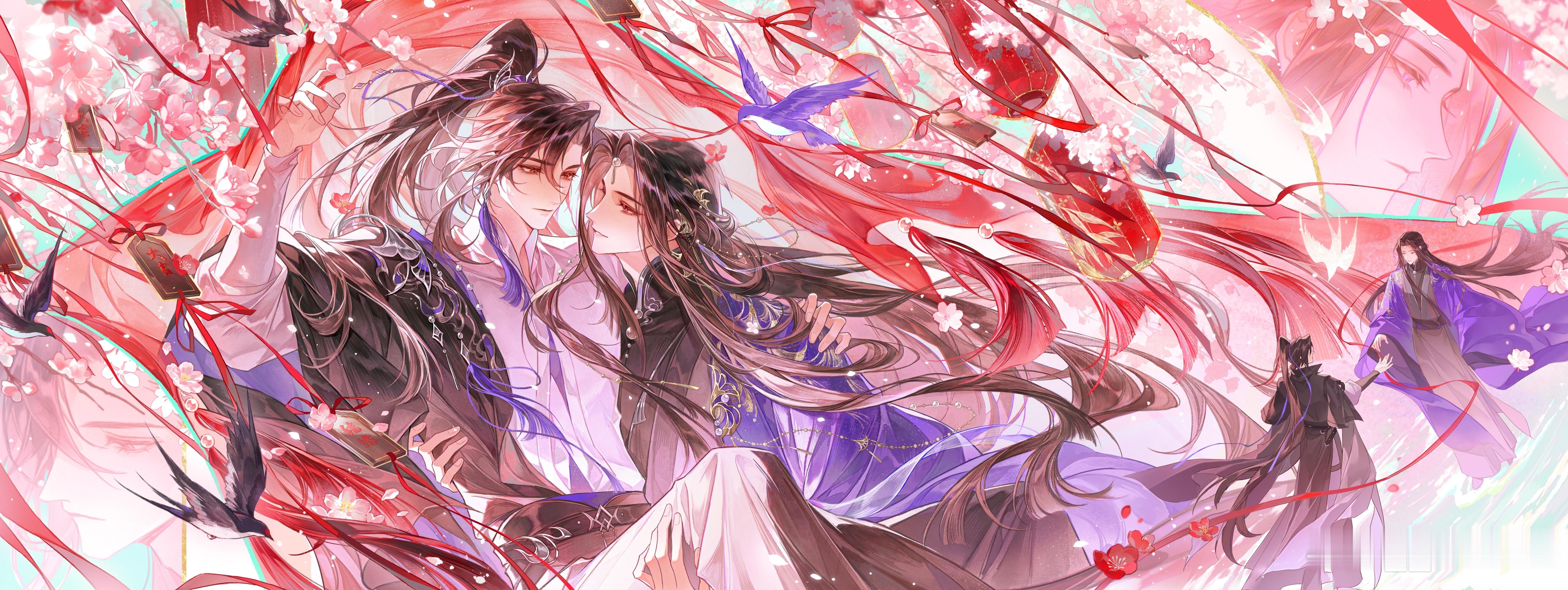 月向孤山oc奚昼0621生贺 🪭『求得姻缘上上签』两人就这么一直幸福下去吧……