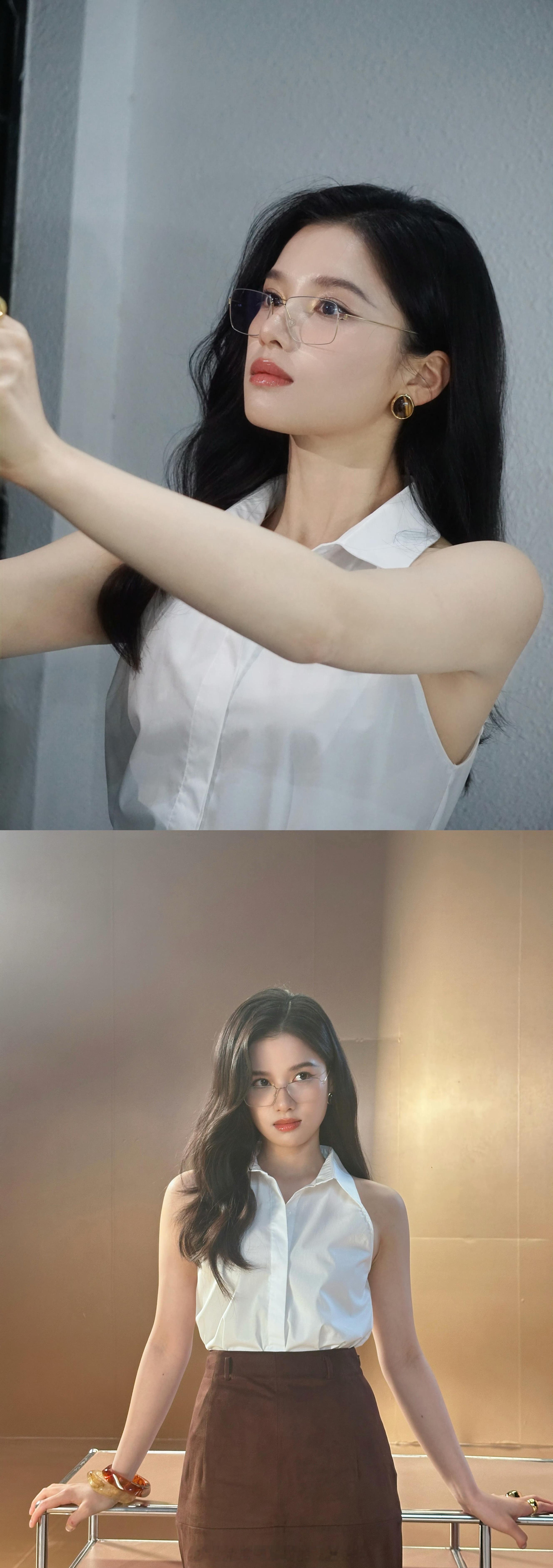 张婧仪《野狗骨头》苗靖剧组花絮图，绝美骨相！！可甜可盐[羞嗒嗒][羞嗒嗒] ​​