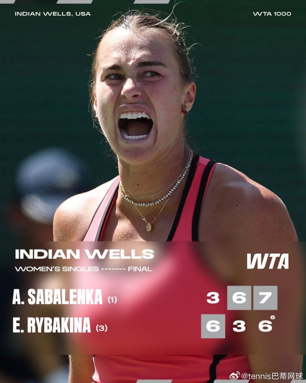 萨巴伦卡 大赛冠军版图（含四大满贯和1000赛）🇧🇾 阿丽娜·萨巴伦卡• ?
