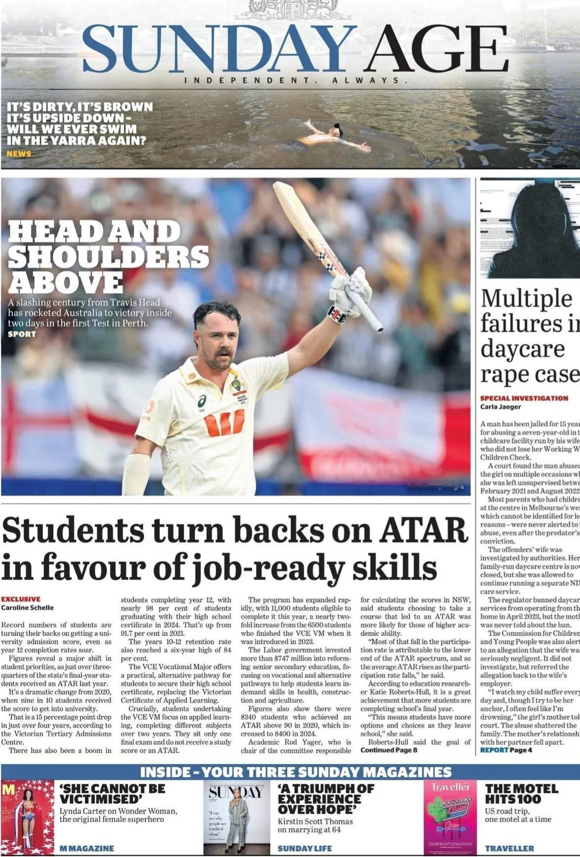 澳大利亚有关对儿童犯罪已经泛滥成灾。
澳大利亚《时代报》头版报道称，澳大利亚托儿