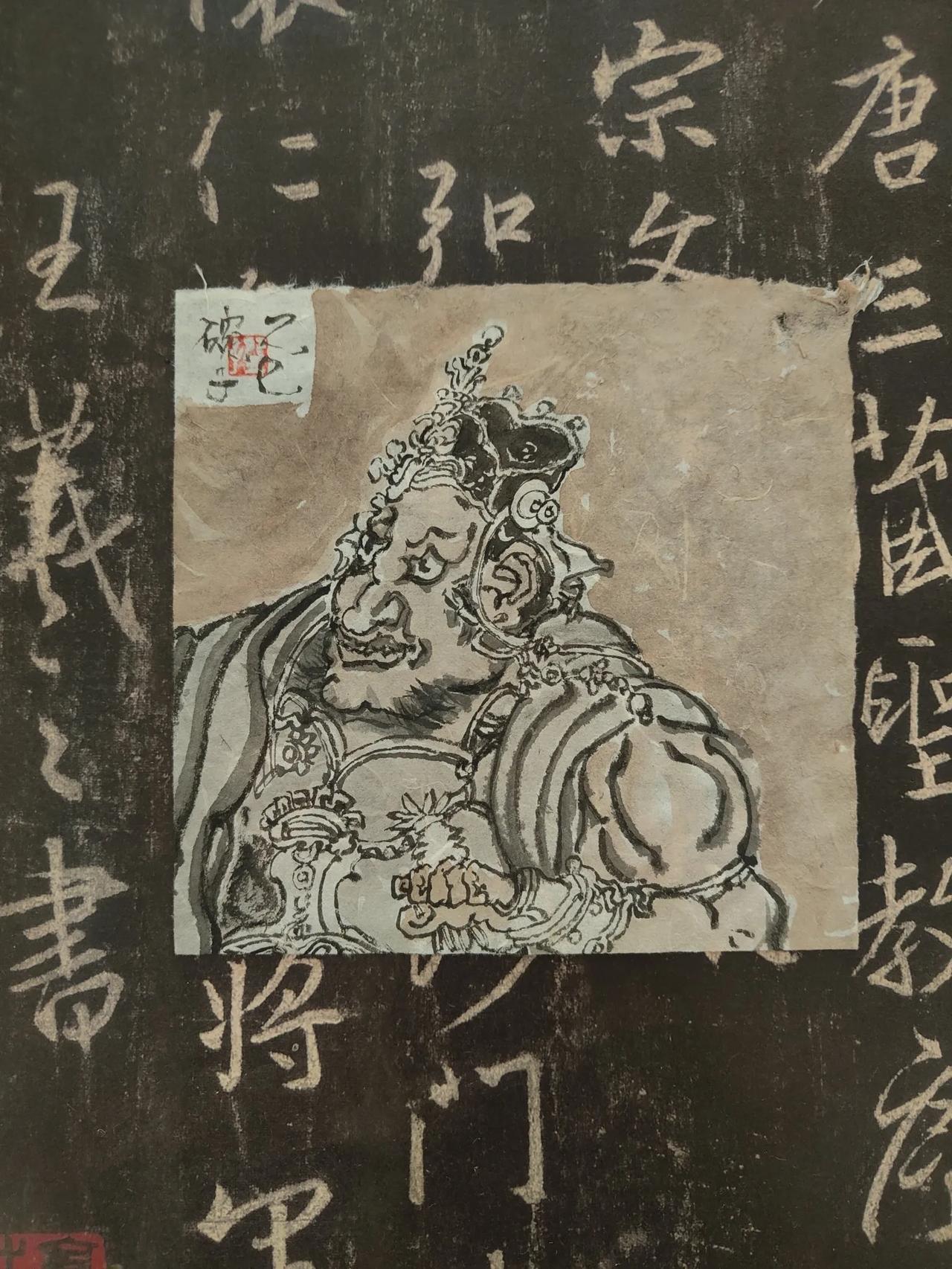 碗子的纸片水墨