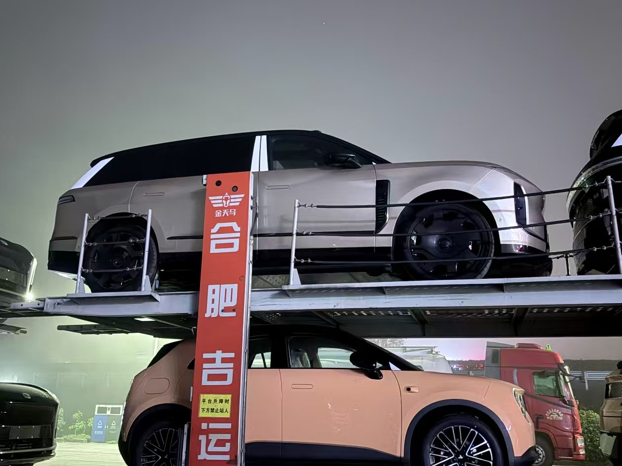 大板车车展，大家还看到什么好玩的es9配色吗？反正连这个银+大黑饼我都是第一次见