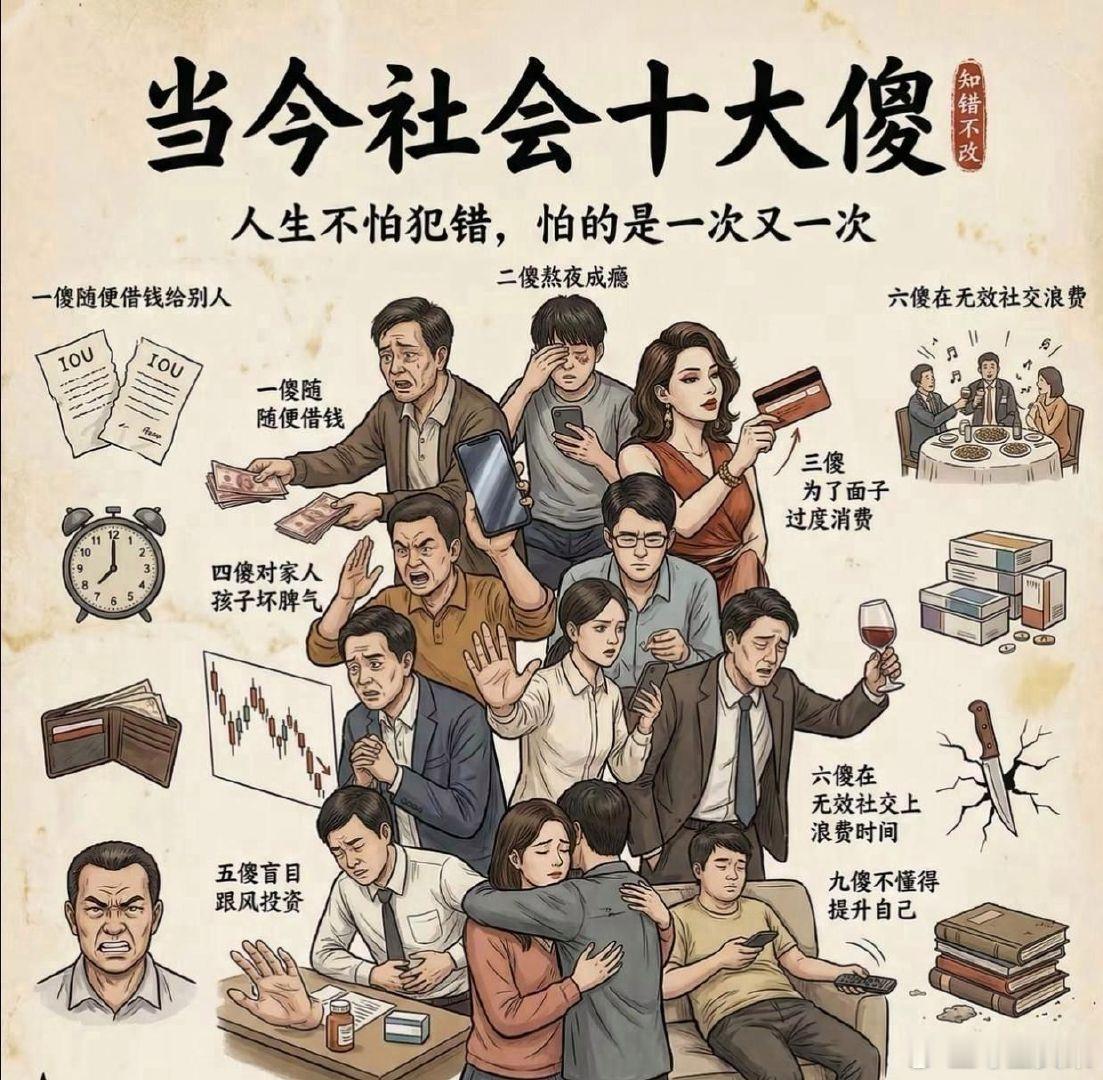 现在社‎会﻿‎﻿10大傻 