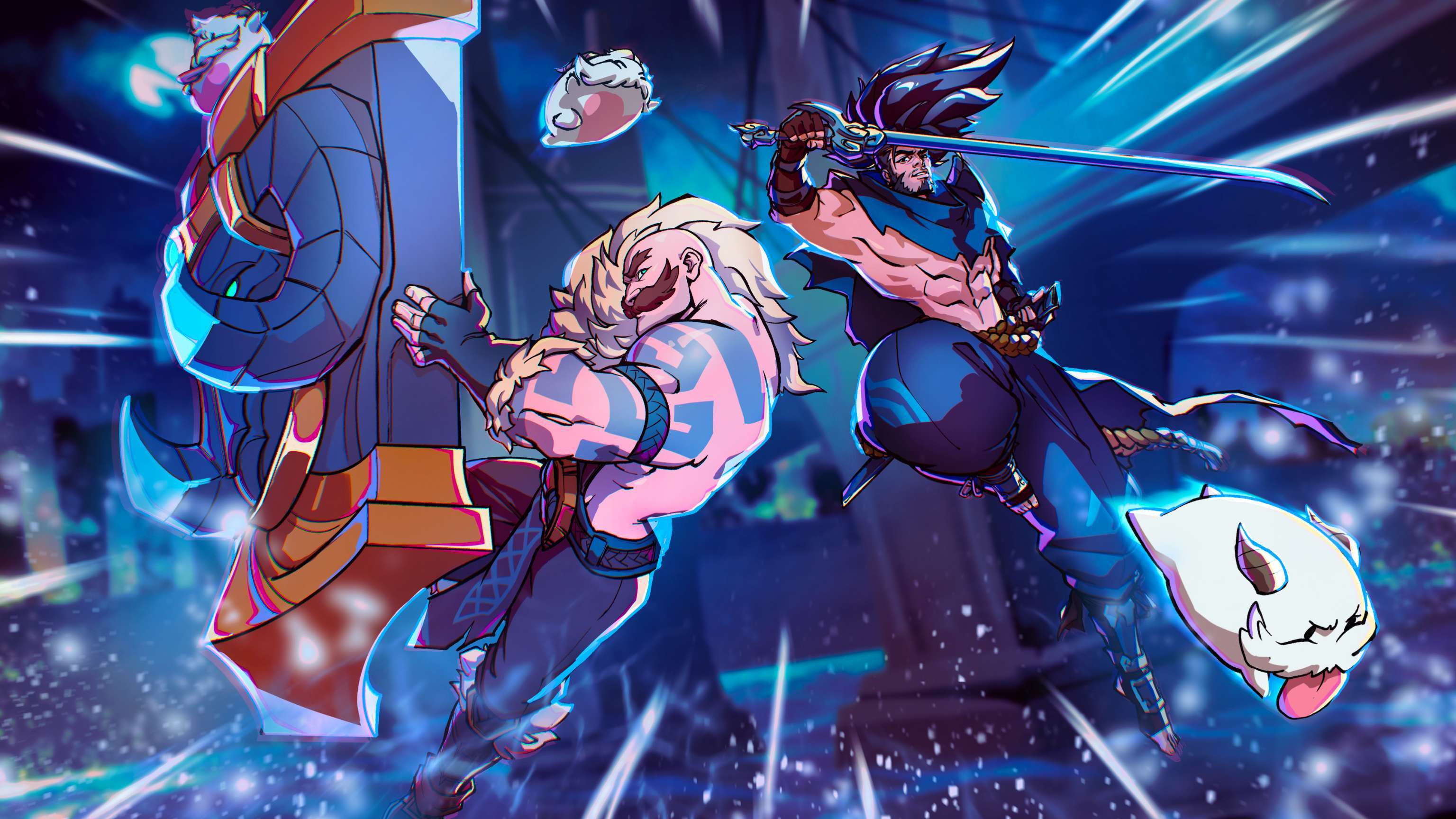 拳头格斗游戏《2XKO》宣传图（cr:wandakunpls）英雄联盟